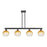 Innovations BH Globe 4Lt 48" Stem Island, BK/AM - 716-4I-BK-G483-8AM