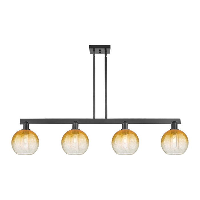 Innovations BH Globe 4Lt 48" Stem Island, BK/AM - 716-4I-BK-G483-8AM