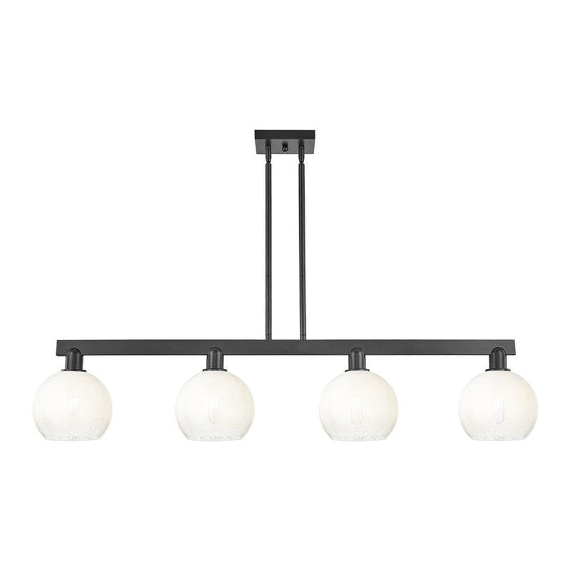 Innovations BH Globe 4Lt 48" Stem Island, BK/OP - 716-4I-BK-G483-8OP