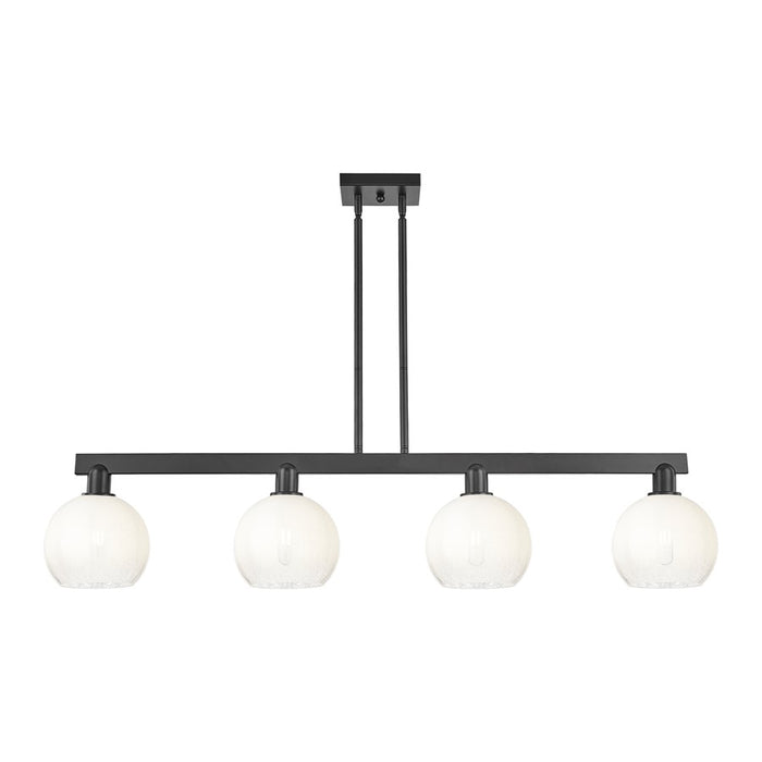 Innovations BH Globe 4Lt 48" Stem Island, BK/OP - 716-4I-BK-G483-8OP
