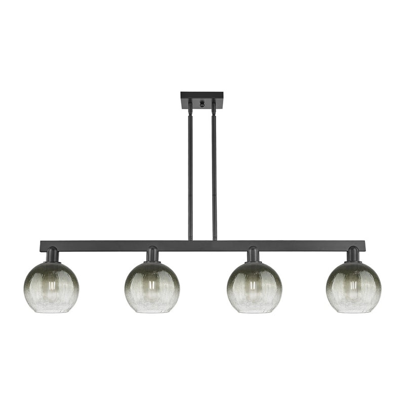 Innovations BH Globe 4Lt 48" Stem Island, BK/SL - 716-4I-BK-G483-8SL
