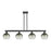 Innovations BH Globe 4Lt 48" Stem Island, BK/SL - 716-4I-BK-G483-8SL
