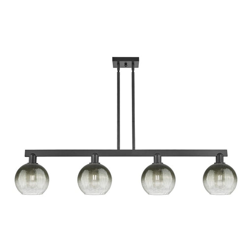 Innovations BH Globe 4Lt 48" Stem Island, BK/SL - 716-4I-BK-G483-8SL