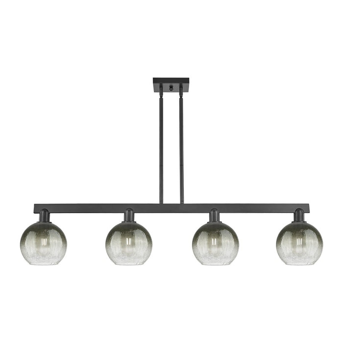 Innovations BH Globe 4Lt 48" Stem Island, BK/SL - 716-4I-BK-G483-8SL