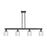 Innovations Bridal Veil 4Lt 48" Stem Island Light, BK/Clear - 716-4I-BK-G559-5CL