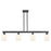 Innovations Bridal Veil 4Lt 48" Stem Island Light, BK/WH - 716-4I-BK-G559-5GWH