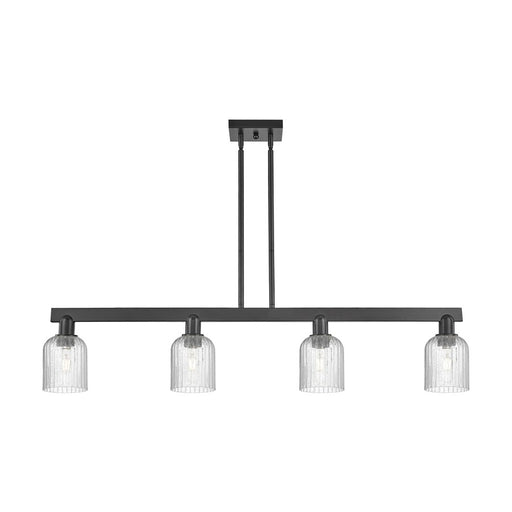Innovations Bridal Veil 4Lt 48" Stem Island Light, BK/Seed - 716-4I-BK-G559-5SDY