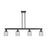 Innovations Bridal Veil 4Lt 48" Stem Island Light, BK/SM - 716-4I-BK-G559-5SM