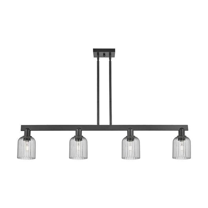 Innovations Bridal Veil 4Lt 48" Stem Island Light, BK/SM - 716-4I-BK-G559-5SM