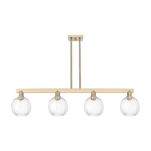 Innovations Preston 4Lt 48" Globe Stem Island Light, CBZ/CL - 716-4I-CB-G458-7CL