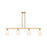 Innovations Bridal Veil 4Lt 48" Stem Island Light, CBZ/GW - 716-4I-CB-G559-5GWH