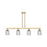 Innovations Bridal Veil 4Lt 48" Stem Island Light, CBZ/SM - 716-4I-CB-G559-5SM