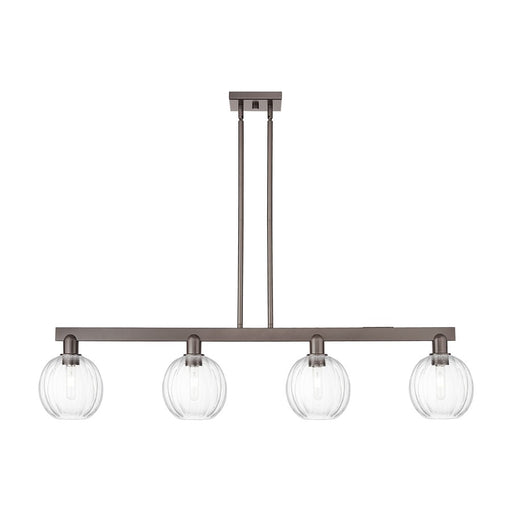 Innovations Preston 4Lt 48" Globe Stem Island Light, OB/CL - 716-4I-OB-G458-7CL