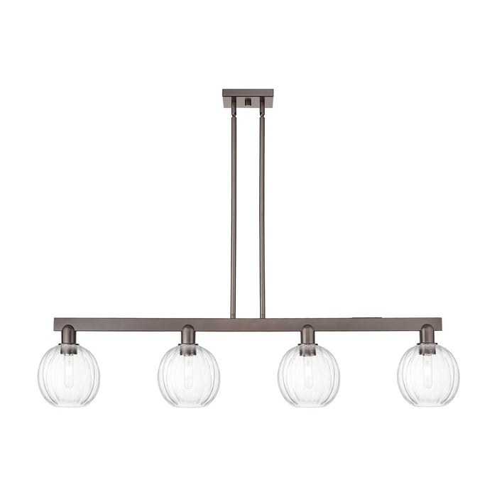 Innovations Preston 4Lt 48" Globe Stem Island Light, OB/CL - 716-4I-OB-G458-7CL