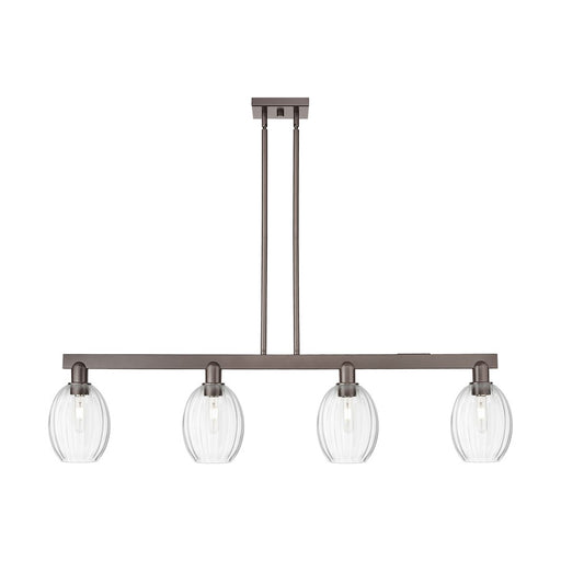 Innovations Preston 4Lt 48" Bell Stem Island, BZ/Clear - 716-4I-OB-G459-6CL