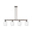 Innovations Preston 4Lt 48" Jar Stem Island Light, OB/Clear - 716-4I-OB-G460-7CL