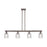 Innovations Bridal Veil 4Lt 48" Stem Island Light, OB/Clear - 716-4I-OB-G559-5CL