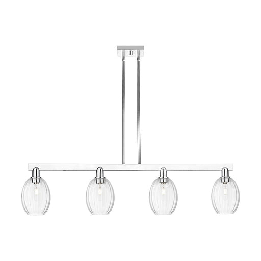 Innovations Preston 4Lt 48" Bell Stem Island Light, CH/CL - 716-4I-PC-G459-6CL