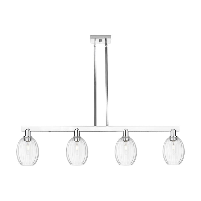 Innovations Preston 4Lt 48" Bell Stem Island Light, CH/CL - 716-4I-PC-G459-6CL