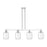 Innovations Preston 4Lt 48" Jar Stem Island Light, CH/CL - 716-4I-PC-G460-7CL