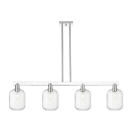 Innovations Preston 4Lt 48" Jar Stem Island Light, CH/CL - 716-4I-PC-G460-7CL