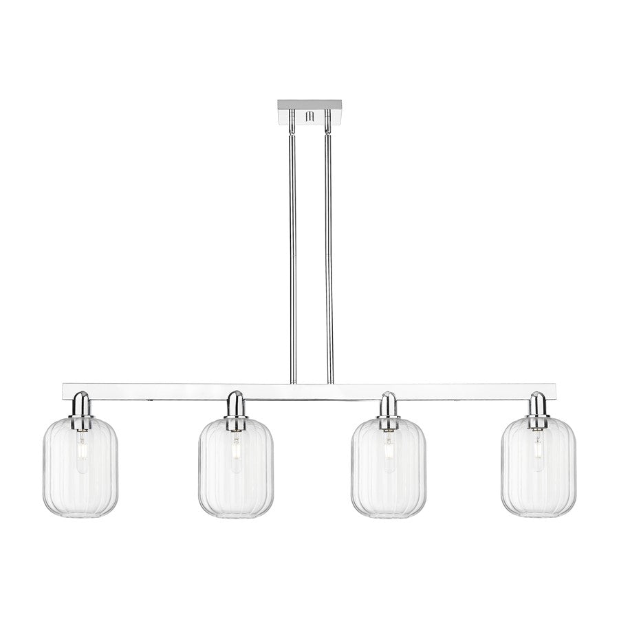 Innovations Preston 4Lt 48" Jar Stem Island Light, CH/CL - 716-4I-PC-G460-7CL