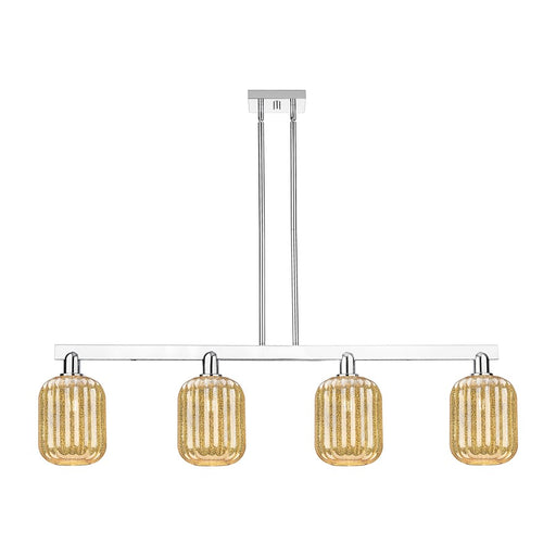 Innovations Preston 4Lt 48" Jar Stem Island Light, CH/MC - 716-4I-PC-G460-7ME