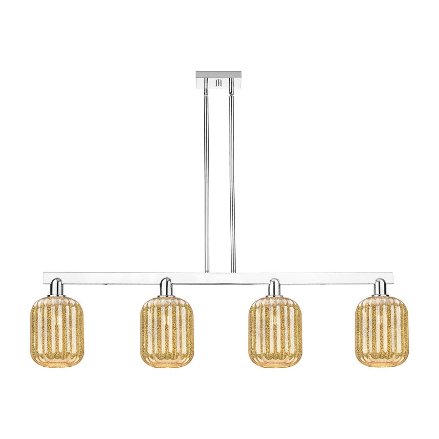 Innovations Preston 4Lt 48" Jar Stem Island Light, CH/MC - 716-4I-PC-G460-7ME