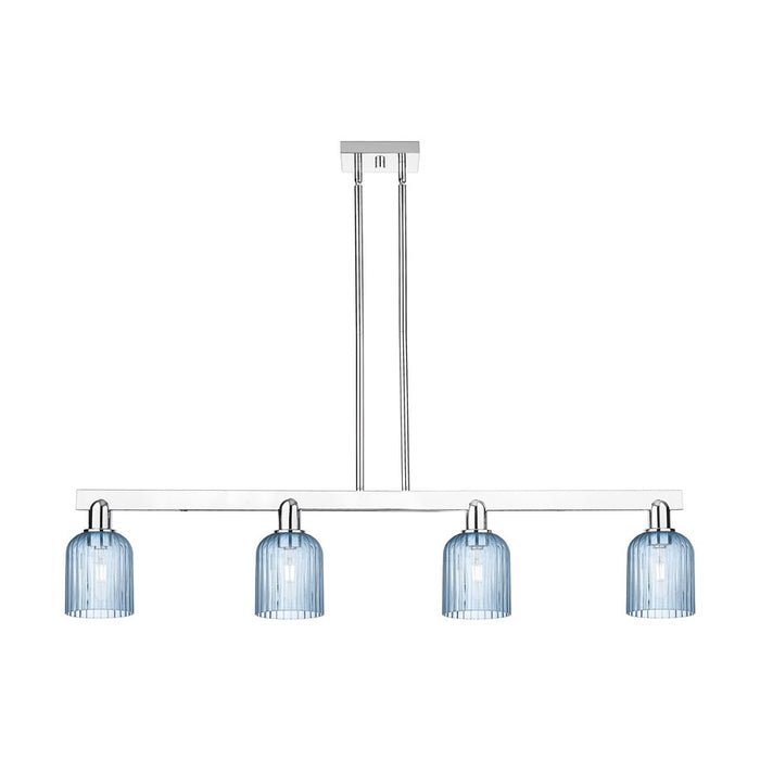 Innovations Bridal Veil 4Lt 48" Stem Island Light, CH/BL - 716-4I-PC-G559-5BL