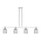 Innovations Bridal Veil 4Lt 48" Stem Island Light, CH/SM - 716-4I-PC-G559-5SM
