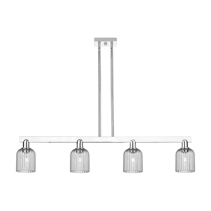 Innovations Bridal Veil 4Lt 48" Stem Island Light, CH/SM - 716-4I-PC-G559-5SM
