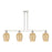Innovations Preston 4Lt 48" Flute Stem Island Light, PN/MC - 716-4I-PN-G457-6ME