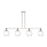 Innovations Preston 4Lt 48" Globe Stem Island Light, PN/CL - 716-4I-PN-G458-7CL