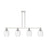 Innovations Preston 4Lt 48" Bell Stem Island Light, PN/CL - 716-4I-PN-G459-6CL