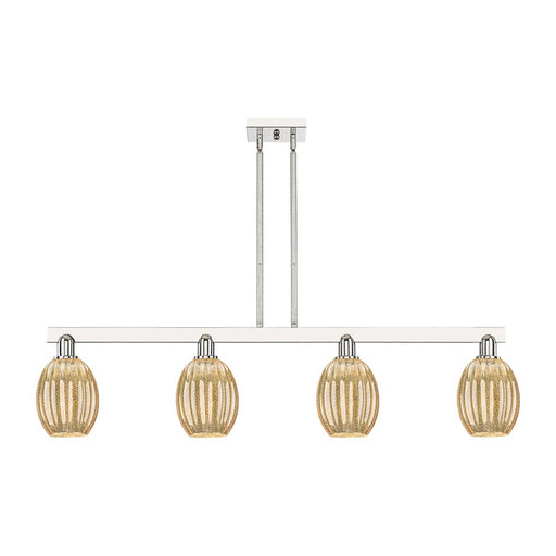 Innovations Preston 4Lt 48" Bell Stem Island Light, PN/MC - 716-4I-PN-G459-6ME