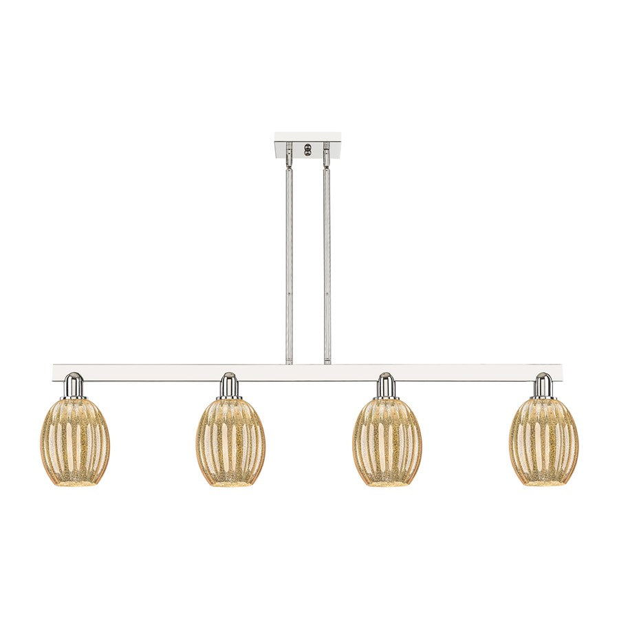 Innovations Preston 4Lt 48" Bell Stem Island Light, PN/MC - 716-4I-PN-G459-6ME
