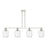 Innovations Preston 4Lt 48" Jar Stem Island Light, PN/Clear - 716-4I-PN-G460-7CL