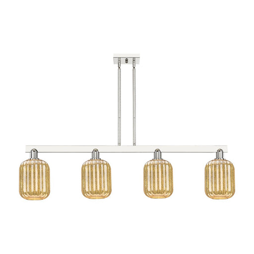 Innovations Preston 4Lt 48" Jar Stem Island Light, PN/MC - 716-4I-PN-G460-7ME