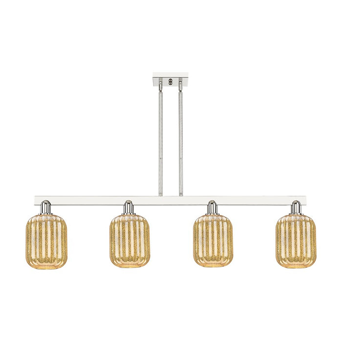 Innovations Preston 4Lt 48" Jar Stem Island Light, PN/MC - 716-4I-PN-G460-7ME