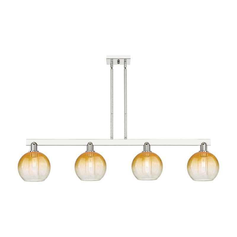 Innovations BH Globe 4Lt 48" Stem Island, PN/AM - 716-4I-PN-G483-8AM