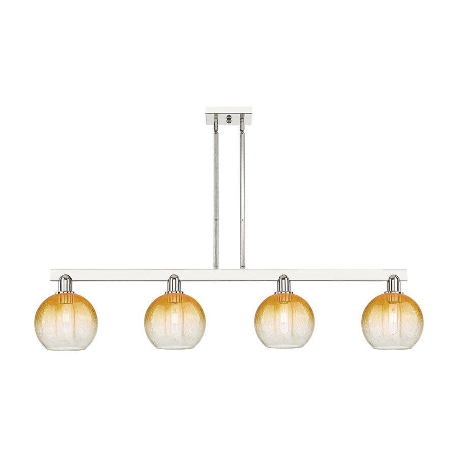 Innovations BH Globe 4Lt 48" Stem Island, PN/AM - 716-4I-PN-G483-8AM