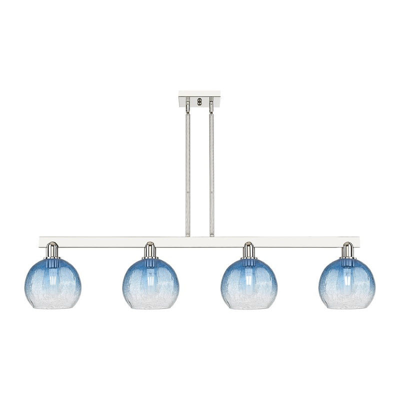 Innovations BH Globe 4Lt 48" Stem Island, PN/SB - 716-4I-PN-G483-8SB