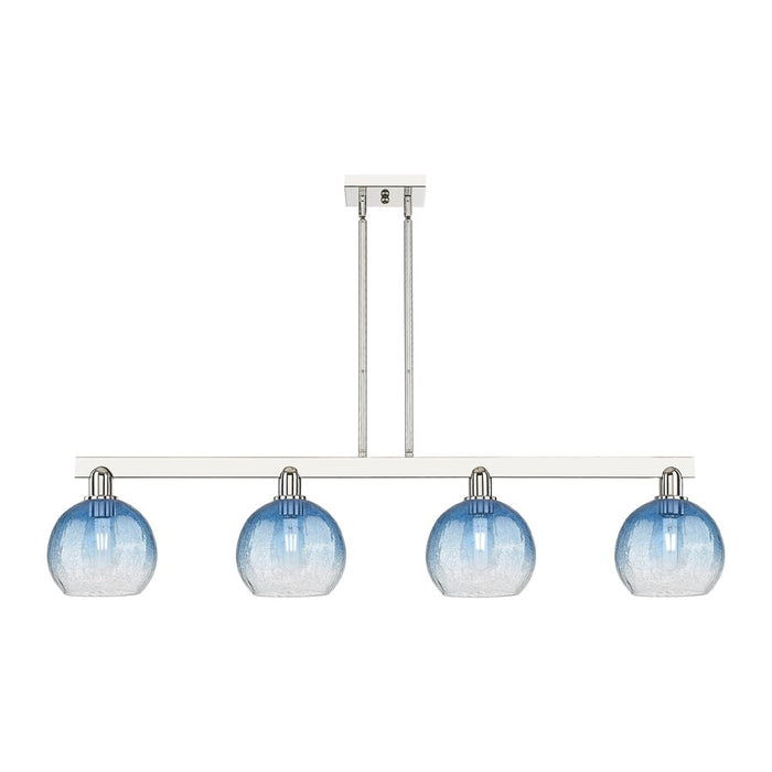 Innovations BH Globe 4Lt 48" Stem Island, PN/SB - 716-4I-PN-G483-8SB