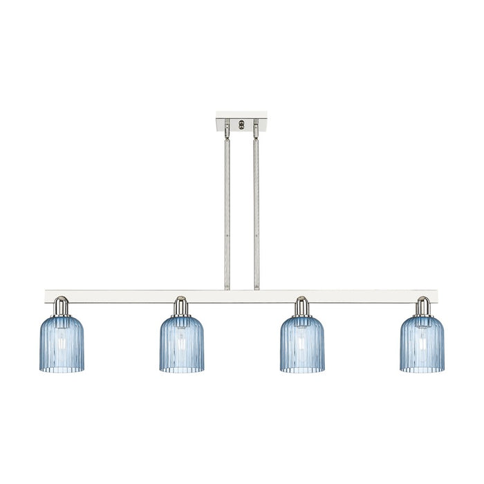 Innovations Bridal Veil 4Lt 48" Stem Island Light, PN/Blue - 716-4I-PN-G559-5BL