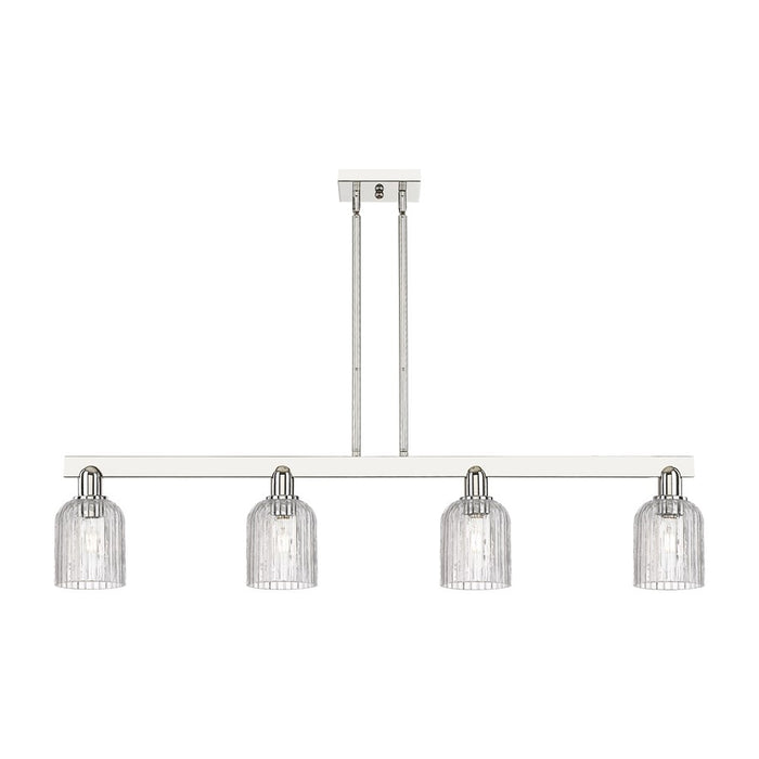 Innovations Bridal Veil 4Lt 48" Stem Island Light, PN/Clear - 716-4I-PN-G559-5CL