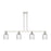 Innovations Bridal Veil 4Lt 48" Stem Island Light, PN/Seed - 716-4I-PN-G559-5SDY