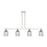 Innovations Bridal Veil 4Lt 48" Stem Island Light, PN/Smoke - 716-4I-PN-G559-5SM