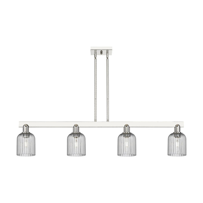 Innovations Bridal Veil 4Lt 48" Stem Island Light, PN/Smoke - 716-4I-PN-G559-5SM