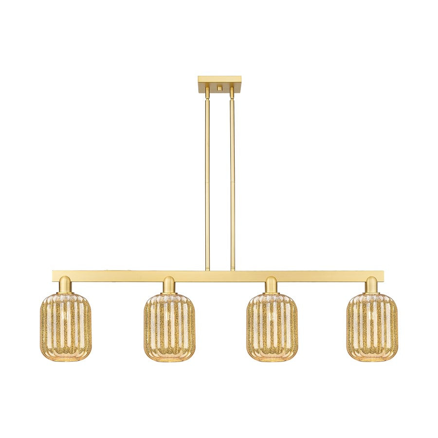 Innovations Preston 4Lt 48" Jar Stem Island Light, Gold/MC - 716-4I-SG-G460-7ME