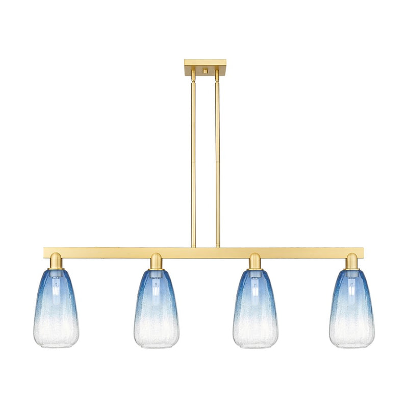 Innovations Brookhaven Almond 4Lt 48" Stem Island, GD/SB - 716-4I-SG-G480-6SB